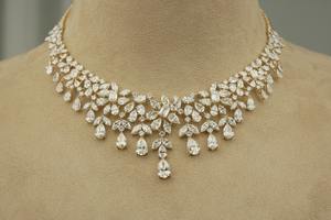 Collar de Diamantes Cultivados en Laboratorio de Lujo para Mujer, Chapado en Oro, Certificado IGI, Corte Marquesa, 14/18Kt, Diseño Moderno - Product Image 6