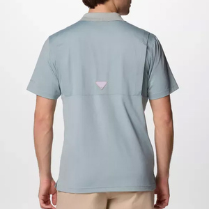 Camisa de pesca perforada con botones, impermeable, de malla, con capucha, para exteriores, camuflaje liso, personalizada, con botones completos, estilo Puerto Rico. - Product Image 2