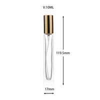 Flacon Vide de Parfum en Gros, 10 ml, Échantillon, Vaporisateur de Parfum Atomiseur 10 ml, Carré, Format Voyage, Bouteille en Verre avec Vaporisation Fine