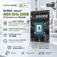Modul AI NVIDIA Jetson AGX Orin 32GB 241TOPS dengan Penyimpanan EMMC 64GB, Papan Inti LPDDR5 Tanpa Papan Pembawa untuk Pengembangan Robotika