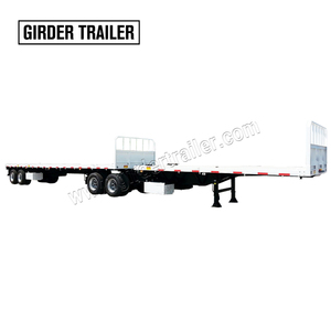 <span class=keywords><strong>Double</strong></span> essieu 40-60 tonnes Conteneur en acier Tandem 30ft 40 pieds Nouveau Deuxième main Interlink Flatbed Semi Trailer Fifthwheel - Product Image 3