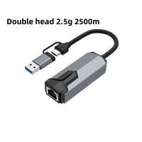 Adaptador Gigabit Ethernet Externo Inalámbrico USB 3.0 de 2.5G para Juegos, Laptop, Switch, PC de Escritorio - En Stock