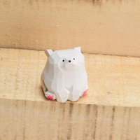 Nouveauté : Ornement en bois fait main en forme d'ours mignon, idéal comme cadeau pour les amis et pour les fêtes
