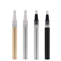 Stylo torsadé de haute qualité 3ml, conteneur cosmétique, pour vernis à ongles en argent, stylo correcteur or avec Tube à brillant à lèvres en or