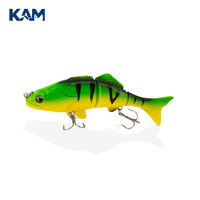 Accessoires de pêche en mer multi-sections réalistes pour la pêche en mer - Équipement de pêche en mer - Trois hameçons