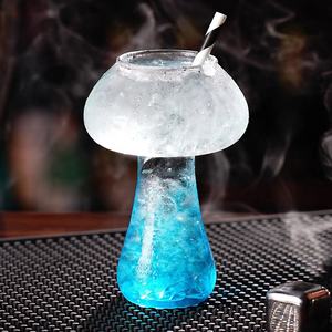 Verre à cocktail Champignon Groovy Drinkware Retro Barware Party Accessories Mushroom Shaped Glassware Cup Glass Goblet Drink Cup - Product Image 5