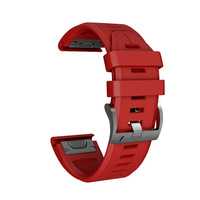 Bracelet en silicone de haute qualité Bracelet de montre à dégagement rapide Couleur unie pour Gamin Fenix 5 plus Fenix 7 Smart Watch