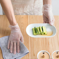 Gants en vinyle jetables sans Latex, pièces, sans poudre, transparents, pour usage domestique, en PVC