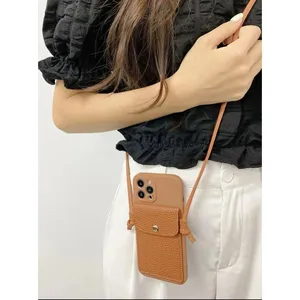 Custodia con cordino a tracolla per <span class=keywords><strong>Xiaomi</strong></span> Mi 12T 11T 10T 13 Redmi Note 12 11 10 12C 10C <span class=keywords><strong>11S</strong></span> custodia morbida con cinturino in pelle classica - Product Image 5