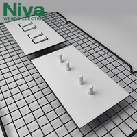 Interruptores de Pared Retro NIVA NV5 de 4 Vías y 2 Posiciones, 13A, Cobre, Unipolar/Bifásico, 220V, Estándar del Reino Unido, para Uso en Casa y Hotel, Vida Útil de 50000 Ciclos