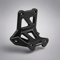 Support de montage de refroidisseur d'huile en alliage d'aluminium 6061 et acier inoxydable, anodisé noir, usiné CNC 4 axes, modèle T68, Master Craft