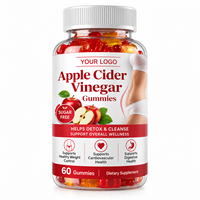 Vitamines gommeuses au vinaigre de cidre de pomme certifiées HACCP Lifegarden, amincissantes, non destinées aux femmes enceintes, 3 g x 60 pièces