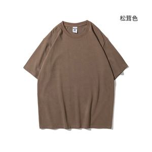 Camisetas con hombros caídos y logotipo bordado personalizado para hombre, camiseta pesada de algodón 100 para hombre, camisetas lisas para hombre - Product Image 4