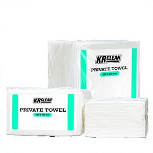Lingettes faciales douces 100g en non-tissé Spunlace 50% viscose, lingettes nettoyantes jetables pour le démaquillage et les soins de la peau KRClean - Product Image 1