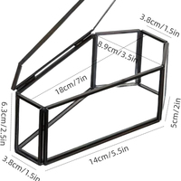 Coffret en verre miniature en forme d'animal avec couvercle pour le rangement de bijoux, cadeau de fête d'Halloween, boîte décorative pour bibelots