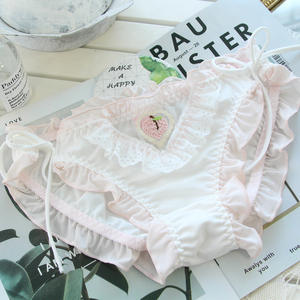 Dalian Half Awakening Mary – Robe grande taille pour femme, 100,00 kg, en coton, avec bretelles en dentelle, style japonais, peinte à la main, taille mi-haute, douce, sexy et tendance - Product Image 3