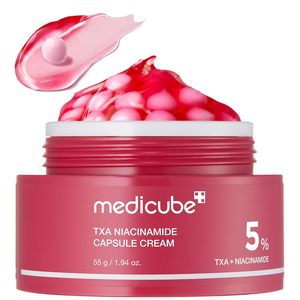 Crema <span class=keywords><strong>en</strong></span> Cápsulas Medicube TXA+Niacinamida, Humectante de Doble Efecto, Ideal para Usar Después del Tratamiento de Manchas, 99% Ácido Puro, Cuidado Facial Coreano - Product Image 1