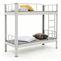 Lit superposé en acier moderne et métallique, durable, écologique, réglable en taille, idéal pour les étudiants, les dortoirs, les appartements, les hôtels et les chambres.