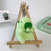Porte-clés en peluche Capybara Kawaii mignon et moelleux, amusant, aux couleurs vives, avec avocat, pour cadeaux promotionnels