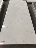 Plaque de marbre PVC 1220*2900*3MM, panneau PVC UV pour la décoration murale intérieure