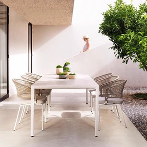 Conjunto de Muebles de Jardín, Mesa y Sillas, Sofá de Ratán para Balcón de Hotel o Villa, Silla de Ratán Moderna para Descanso - Product Image 4