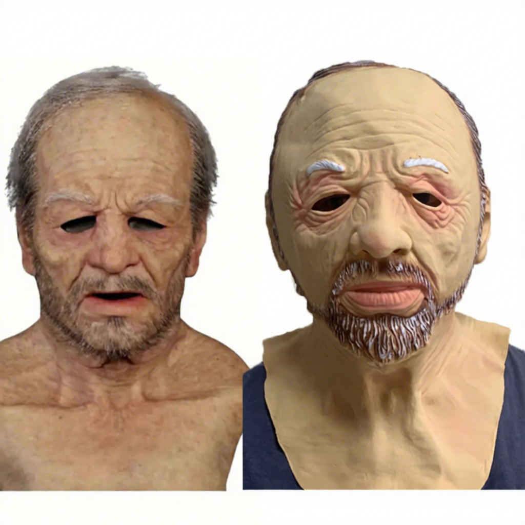 Mask for brown hair old man