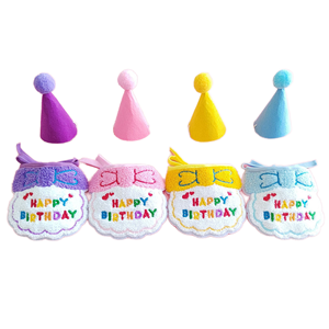 Meilleures ventes : Ensemble chapeau et nœud pour <span class=keywords><strong>chien</strong></span>, style punk, écologique, en polyester, imprimé lettres, pour printemps, été, hiver, cadeau d'<span class=keywords><strong>anniversaire</strong></span> amusant - Product Image 1