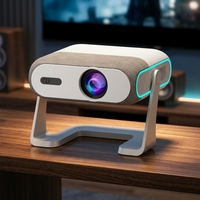 Projecteur portable sans fil XNANO HA116 haut de gamme avec autofocus et lumières colorées, mini-projecteur compatible avec logo et marque personnalisés