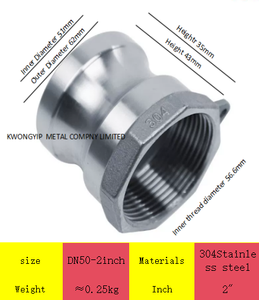 Raccord hexagonal réducteur KWONGYIP en acier inoxydable 304, faible corrosion, filetage femelle DN15-1/2 pouce pour plomberie - Product Image 6