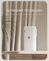 Diffuseur d'arômes ultrasonique sans eau à piles, mural, en plastique durable, pour la maison, écologique, avec garantie d'un an