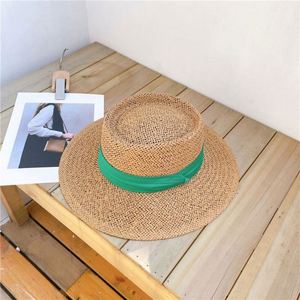Wholesale <b>Flat</b> Top <b>Hat</b> Female Summer Seaside Vacation Sunshade Sun Straw <b>Hats</b> Summer Women Beach <b>Hats</b> - Product Image 5