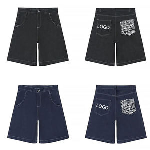 Custom Logo Embroidery High Quality Baggy Jorts Pocket Print Loose Men Denim <b>Shorts</b> Fashion Casual Breathable Jean <b>Shorts</b> Men - Product Image 1