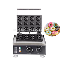 Machine à gaufres et mini-beignets électrique professionnelle 12 grilles pour boulangerie, pâtisserie et chariot de snacks commercial – Équipement de cuisson de mini-beignets