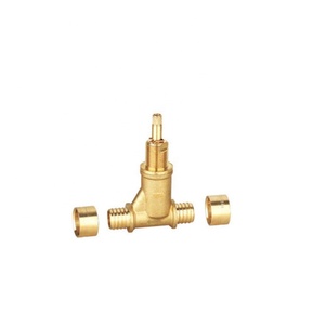 Valvola di arresto maschio PEX in ottone da 25 mm con superficie placcata per <span class=keywords><strong>tubi</strong></span> PEX a innesto a pressione per acqua - Product Image 4
