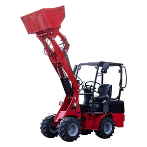 Cargadora de Ruedas con Motor Diésel, Piezas Reforzadas Rojas para Uso en Construcción - Product Image 2