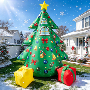 Árbol de Navidad Inflable Impermeable de Oxford con Cajas de Regalo y Luces LED Integradas, Proveedor de Decoración Navideña Inflable para Jardín - Product Image 3