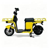 Vélo cargo électrique 800W, moteur arrière 60V, 3 vitesses, acier carbone, freins à disque avant et arrière