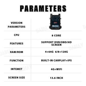 Radio para Auto de 13.6 Pulgadas para Cadillac Escalade 2007-2014, Pantalla Vertical, Reproductor Multimedia Estéreo para Auto, Unidad con GPS, Navegación, Android 12 - Product Image 6