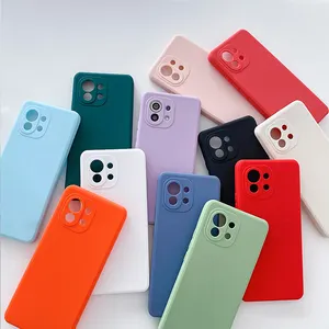 TPU Color Silicone Phone Case für iPhone 15 14 13 12 11 XS XR 8 7 mit Kameras chutz Stoß feste Schutzhülle