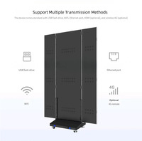 Écran d'affichage LED pliable intérieur/extérieur mobile de 640*1920 mm pour la publicité