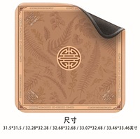Tapis de Mahjong américain à points carrés en caoutchouc naturel antidérapant et silencieux avec impression de la disposition officielle du jeu