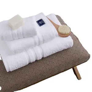 luxury hotel towel set Turkey cotton hand face towel white 100% cotton bath towel