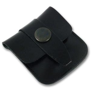 Estuche para Maquinilla de Afeitar, Funda de Cuero Negro para Viaje, Estuches de Afeitar de Marca Privada, Bolsa con Cierre de Botón - Product Image 2