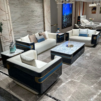 Ensemble de canapés modulaires convertibles de luxe Fuenistyle en cuir véritable de haute qualité pour salon, chambre et sous-sol