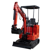 Mini-excavatrices sur chenilles chinoises Kubota Yanmar à moteur diesel, neuves, les plus petites, 1,5 tonne, à prix abordable