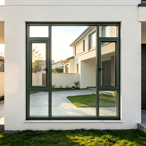 Deioux Impact Resistant Anodized Aluminum Interior Casement Window with Energy Saving Glass for Outdoor Use Custom Size - Product Image 1