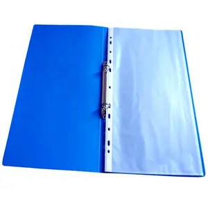 Carteira de plástico para 2 anéis, pp poly arquivos binder com 11 furos protetor de folha 30 bolsos