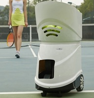 TenniSmash-Máquina Automática de Pelotas de Tenis, Dispositivo de Material ABS Controlado por Aplicación IOS/Android, Alimentador de Equipo, Robot Entrenador
