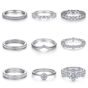 Tùy chỉnh bán buôn 925 Sterling Silver bạc Zircon không phai Nhẫn đính hôn cho phụ nữ - Product Image 2