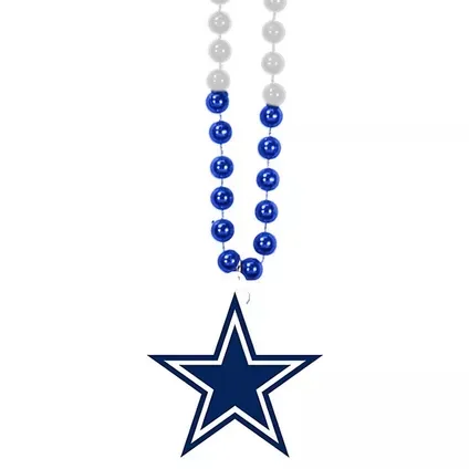 Dallas cowboy ciondolo mardi gras collane di perline forniture per feste